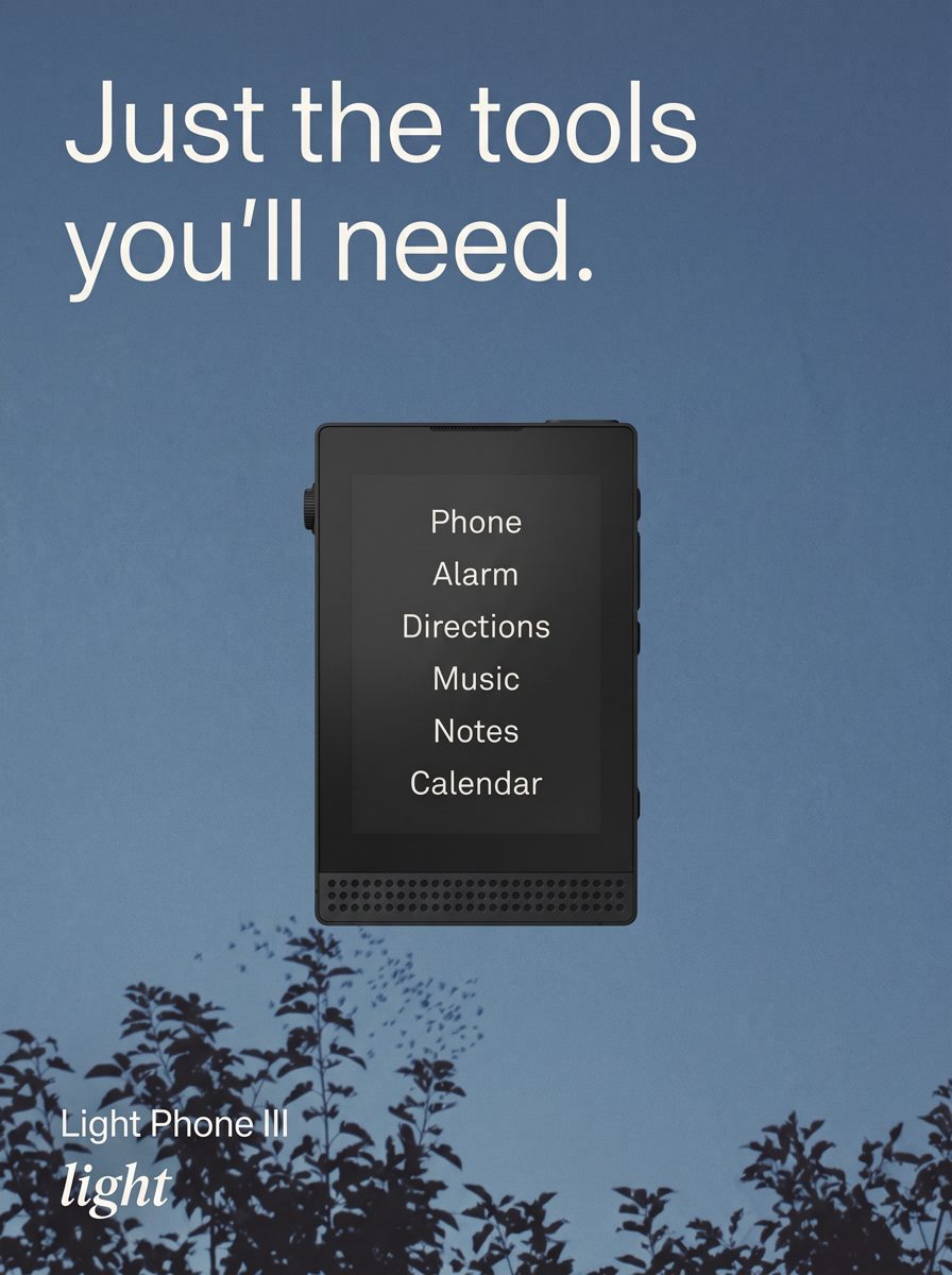 Light Phone ad sample